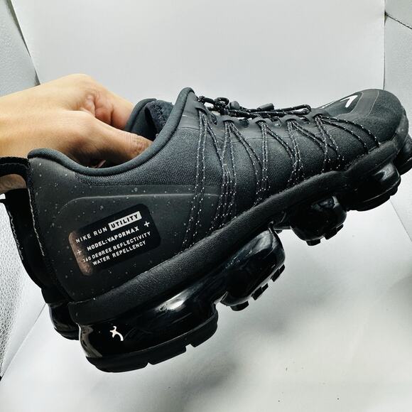 Nike Air VaporMax Run Utility Men's Size 10 US Black Athletic Shoes CZ9313-001 - Picture 5 of 10
